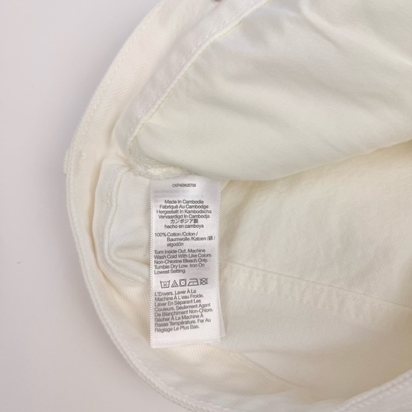 Madewell Relaxed White Denim Shorts High Waist Size 32 - Picture 16 of 16